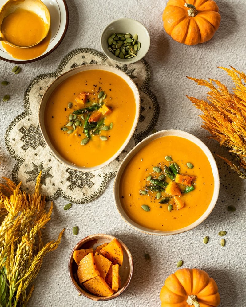 Butternut Squash Soup with Toasted Pumpkin Seeds